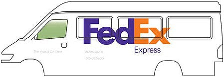 Walthers SceneMaster 949-12203 HO Scale Delivery Van - Assembled - FedEx Express