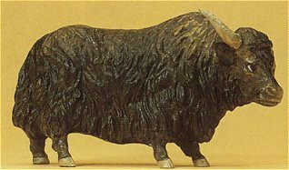 Preiser 47541 1/25 Scale Wild Animal Figures, 1/24 - 1/25 Scale Yak