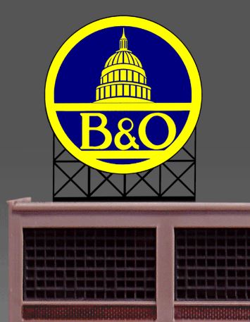 Miller Engineering 442702 HO/N Scale B&O Billboard