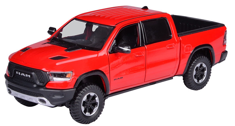 Motormax 79358R 1/27 2019 Ram 1500 Rebel Crew Cab Pickup, Red