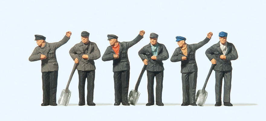 Preiser 14014 HO Scale Steam Locomotive Crew Figure Set