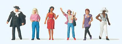 Preiser 10785 HO Scale Passers By Set 2 pkg(6)