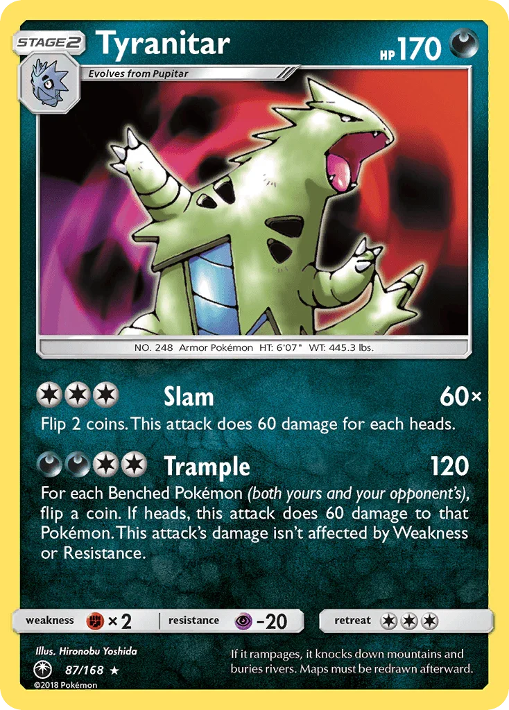 Tyranitar (87/168) [Sun & Moon: Celestial Storm]