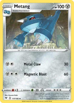Metang (117/185) [Sword & Shield: Vivid Voltage]