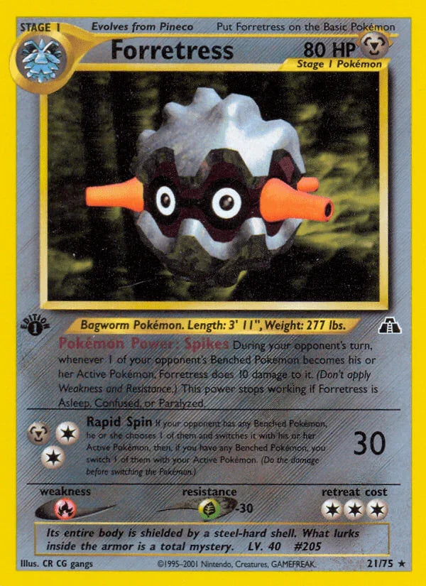 Forretress (21/75) [Neo Discovery 1st Edition]