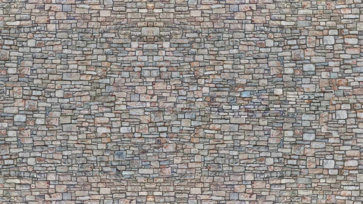 Noch 56940 N Scale 3D Cardboard Sheet, Quarrystone Wall