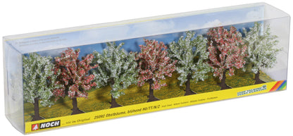Noch 25092 HO/TT/N/Z Scale Blossoming Fruit Trees, 8 cm, 7-Pack