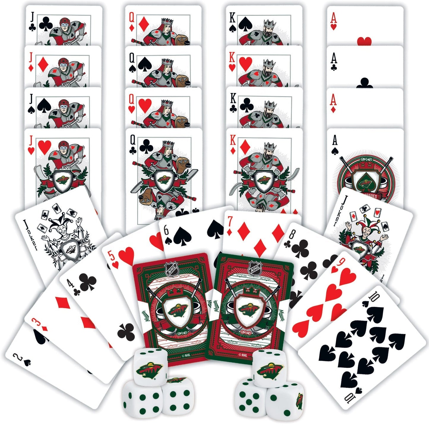 Minnesota Wild - 2-Pack Playing Cards & Dice Set by MasterPieces Puzzle Company INC