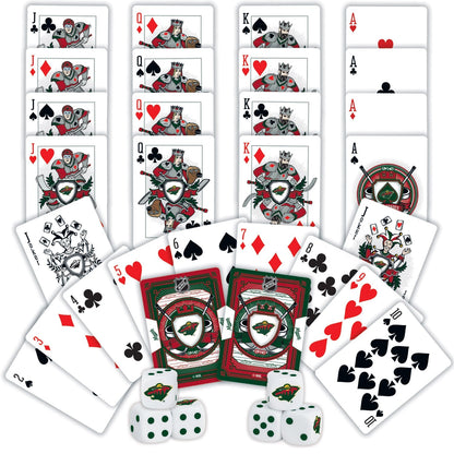 Minnesota Wild - 2-Pack Playing Cards & Dice Set by MasterPieces Puzzle Company INC