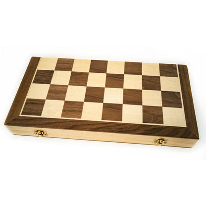 LPG Classics: Wooden Folding Chess/Checkers/Backgammon Set 40cm