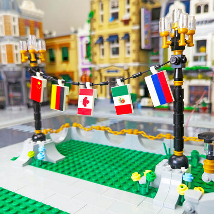 Mexico Country Flag - Custom LEGO® - Made Using a LEGO® Tile