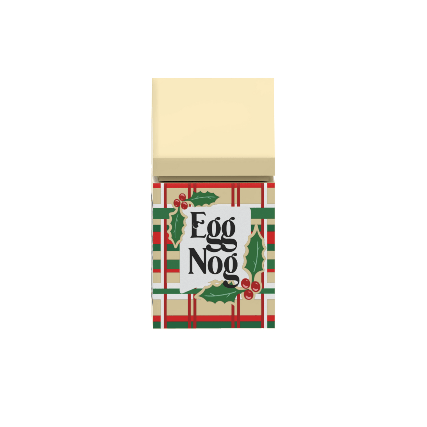 Egg Nog Carton - Custom Printed 1x1 Brick -  Created Using LEGO® Parts