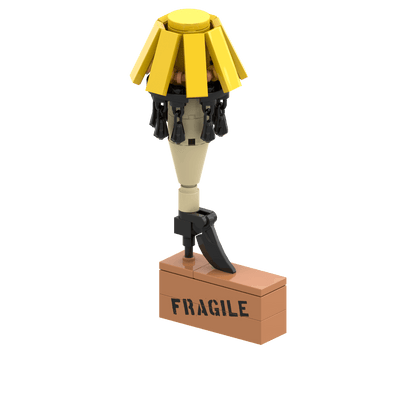 Christmas Story Leg Lamp Display - Christmas Ornament - Custom Printed - Made Using LEGO® Parts