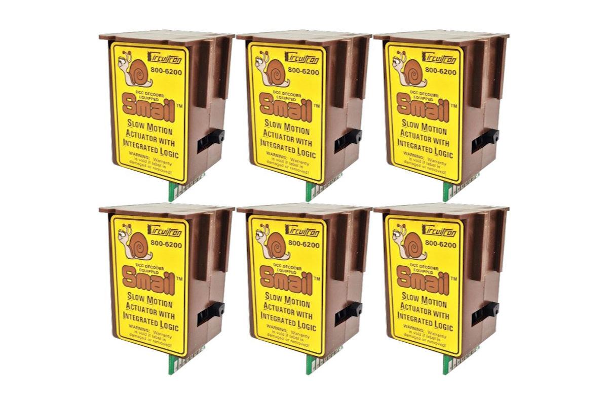 Circuitron 800-6206 Smail Slow Motion Switch Machine, 6 Pack