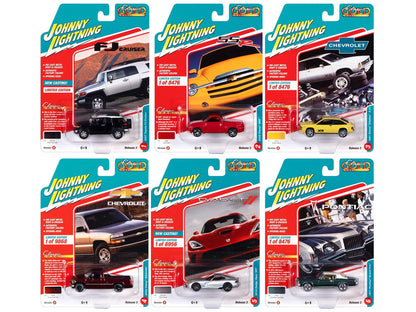 "Classic Gold Collection" 2022 Set B of 6 Cars Release 3 1/64 Diecast Model Cars by Johnny Lightning  free shipping USA
