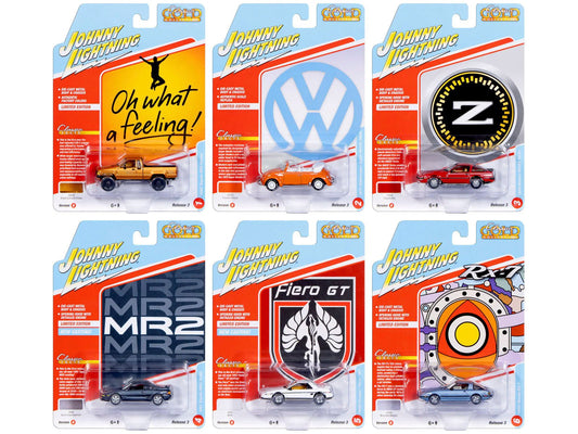 "Classic Gold Collection" 2026 Release 1 Set B of 6 Cars 1/64 Diecast Model Cars by Johnny Lightning  free shipping USA