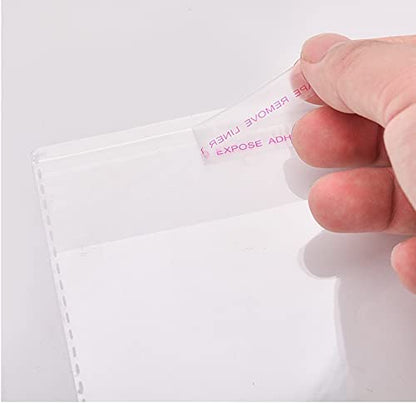 Clear Self Seal Cello Bags Size 5x5 Cellophane Packaging Supplies 100 Pack