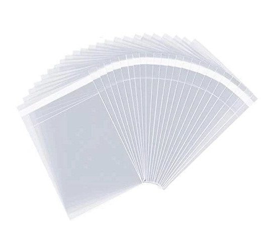 Clear Self Seal Cello Bags Size 5x5 Cellophane Packaging Supplies 100 Pack