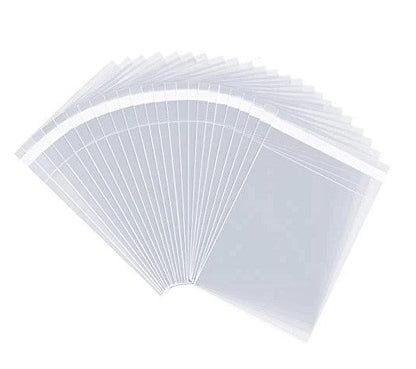 Clear Self Seal Cello Bags Size 5x5 Cellophane Packaging Supplies 100 Pack