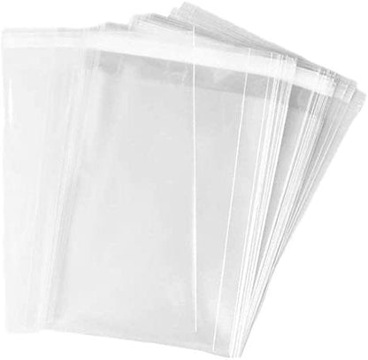Clear Self Seal Cello Bags Size 9x12 Cellophane Packaging Supplies 100 Pack