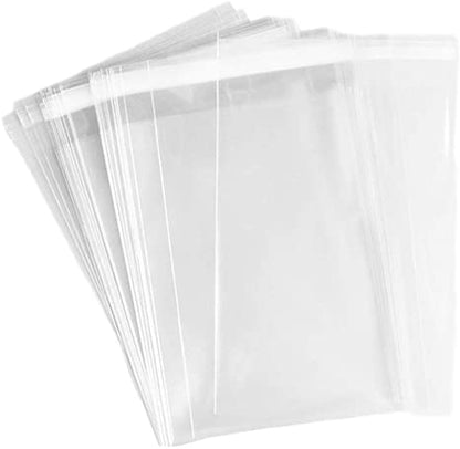 Clear Self Seal Cello Bags Size 9x12 Cellophane Packaging Supplies 100 Pack