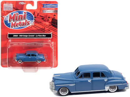 1950 Dodge Coronet La Plata Blue 1/87 (HO) Scale Model Car by Classic Metal Works  free shipping USA