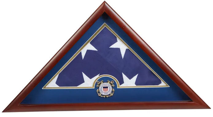 Coast Guard Frame, Coast Guard Display Case, Coast Guard Gifts - 5' x 9.5' Flag.