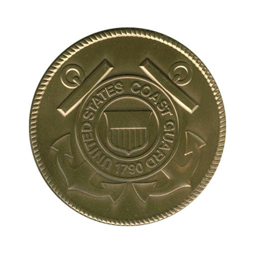 Coast Guard Service Medallion, Brass Coast Guard Medallion
