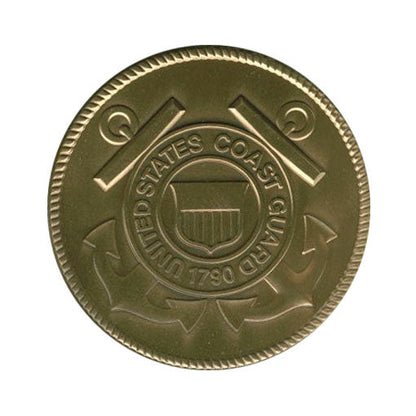 Coast Guard Service Medallion, Brass Coast Guard Medallion