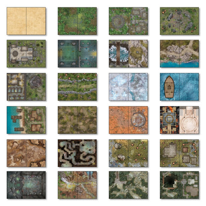 Combat Book 3: Fantasy Rewritable Combat Maps for Tabletop RPGs