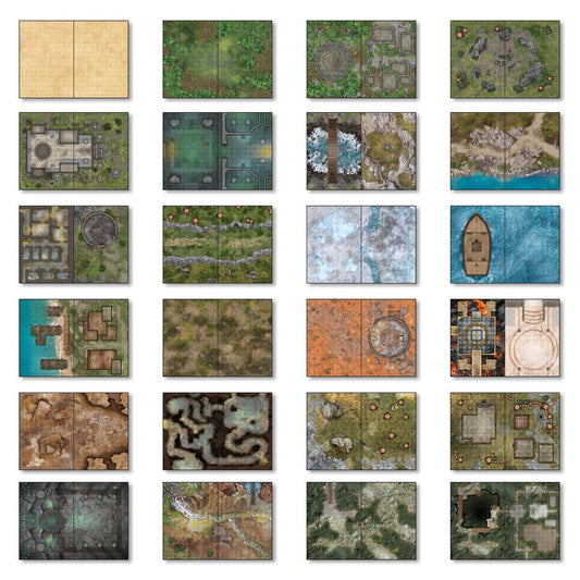 Combat Book 3: Fantasy Rewritable Combat Maps for Tabletop RPGs