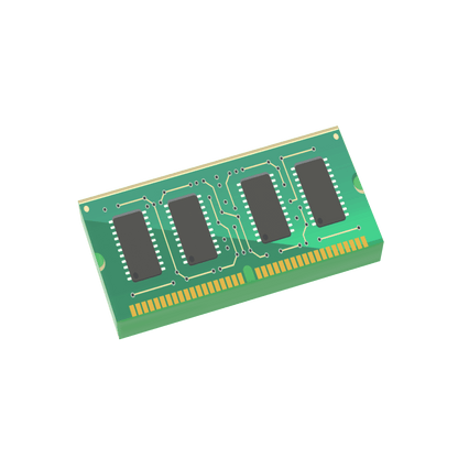 Computer Memory RAM - Custom Printed 1x2 Tile - Made Using LEGO® Parts