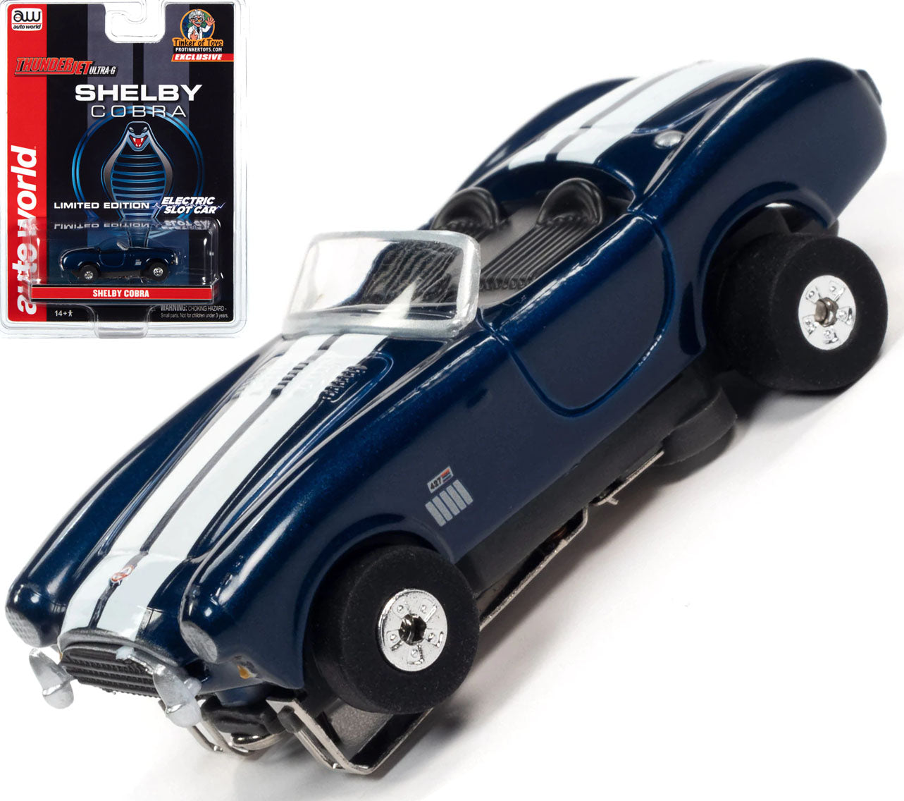 Auto World Exclusive Limited Edition Shelby Cobra Thunderjet HO Slot Car
