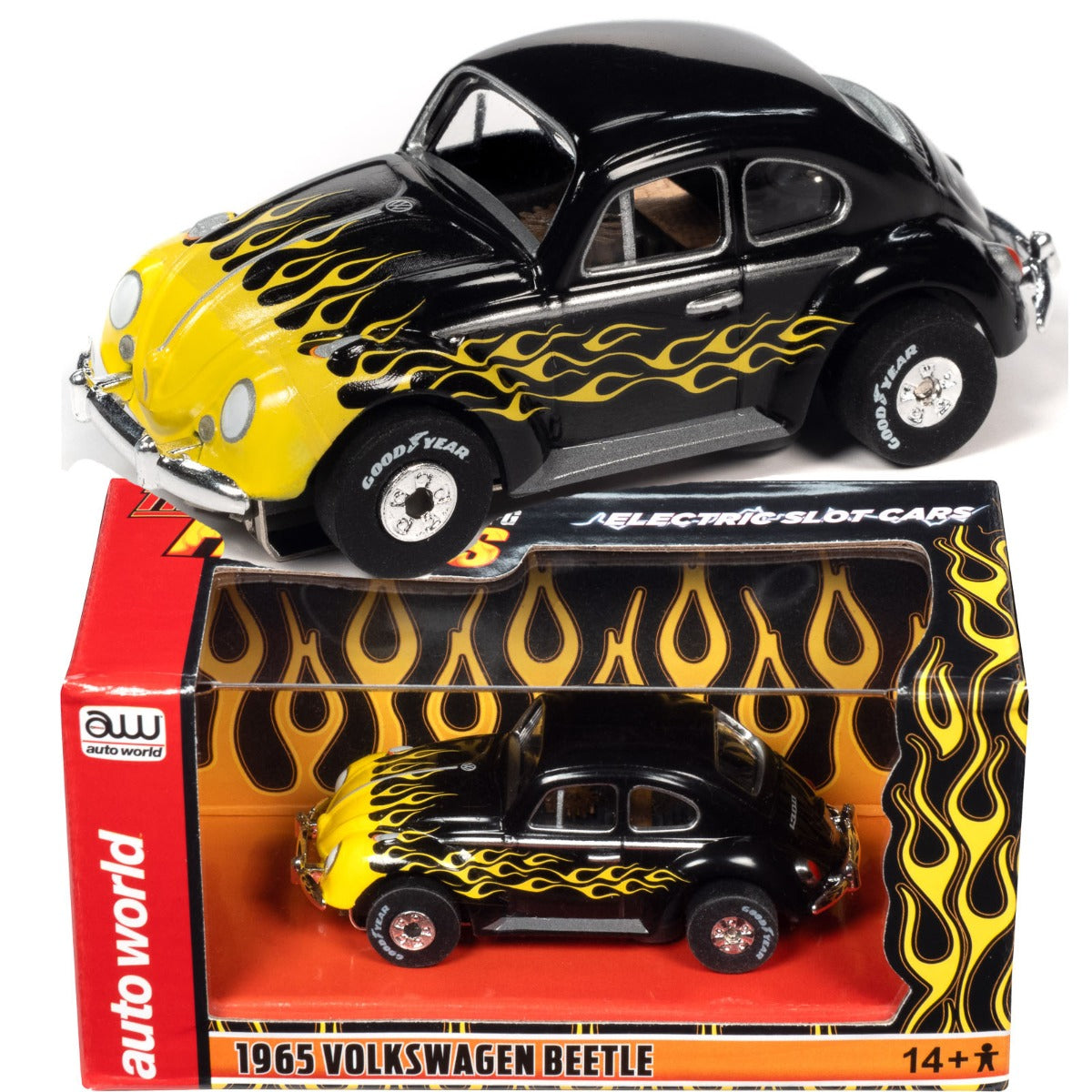Auto World Exclusive 1965 VW Beetle Thunderjet for AFX HO Slot Car CP7985