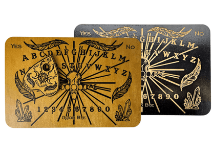 Small Crow & Crystal Spirit Board - Light Stain