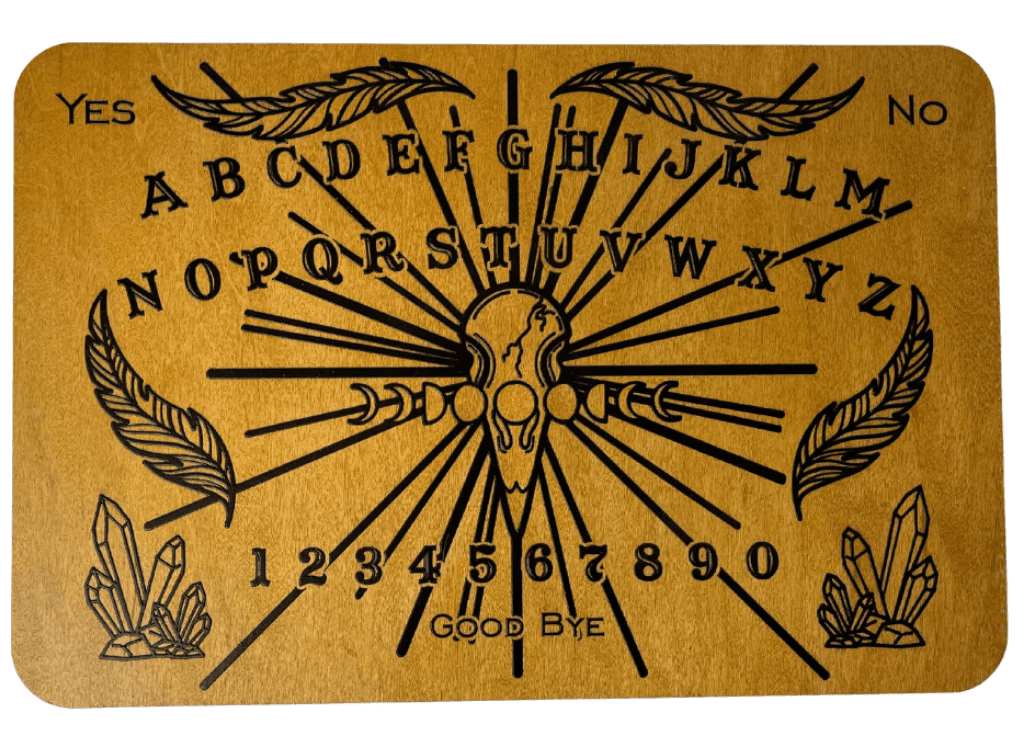 Small Crow & Crystal Spirit Board - Light Stain