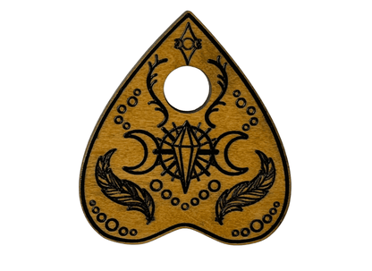 Small Crow & Crystal Spirit Board - Light Stain