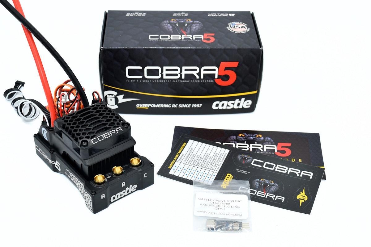 Castle Creations 010-0179-00 Cobra 5 8S ESC 33.6V 20A PEAK BEC