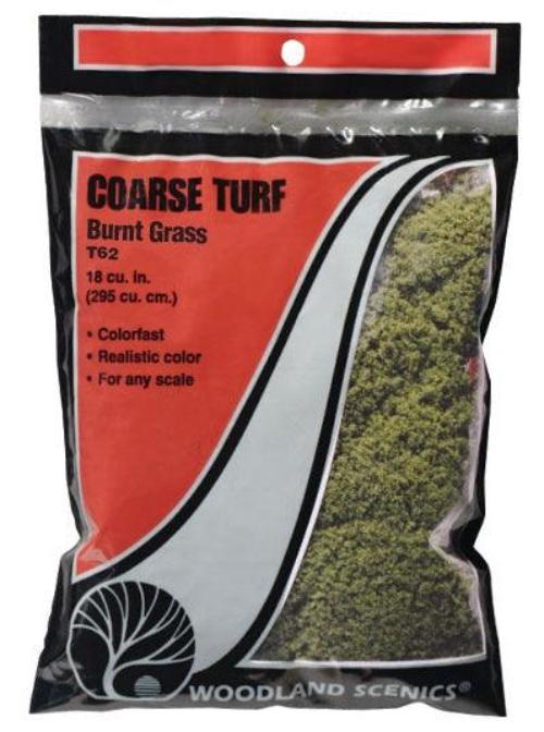 Woodland Scenics T62 Turf Fine Coarse Burnt Grass Bag Train Scenery
