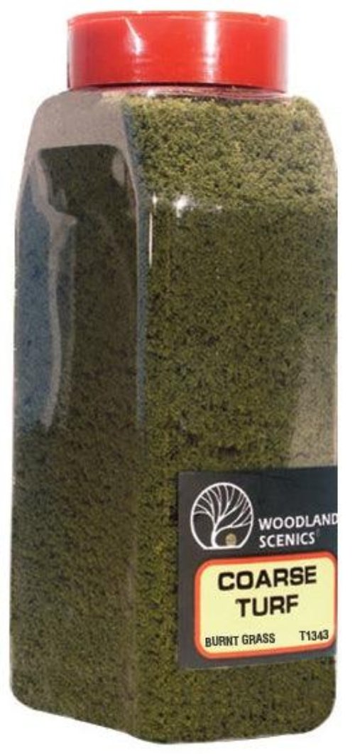Woodland Scenics T1362 Turf Fine Coarse Burnt Grass 32oz Train Scenery