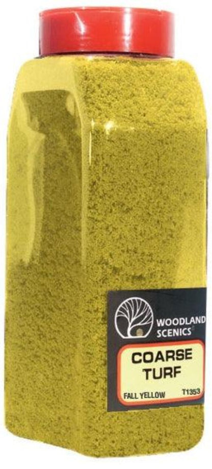 Woodland Scenics T1353 Turf Fine Coarse Fall Yellow 32 oz Train Scenery
