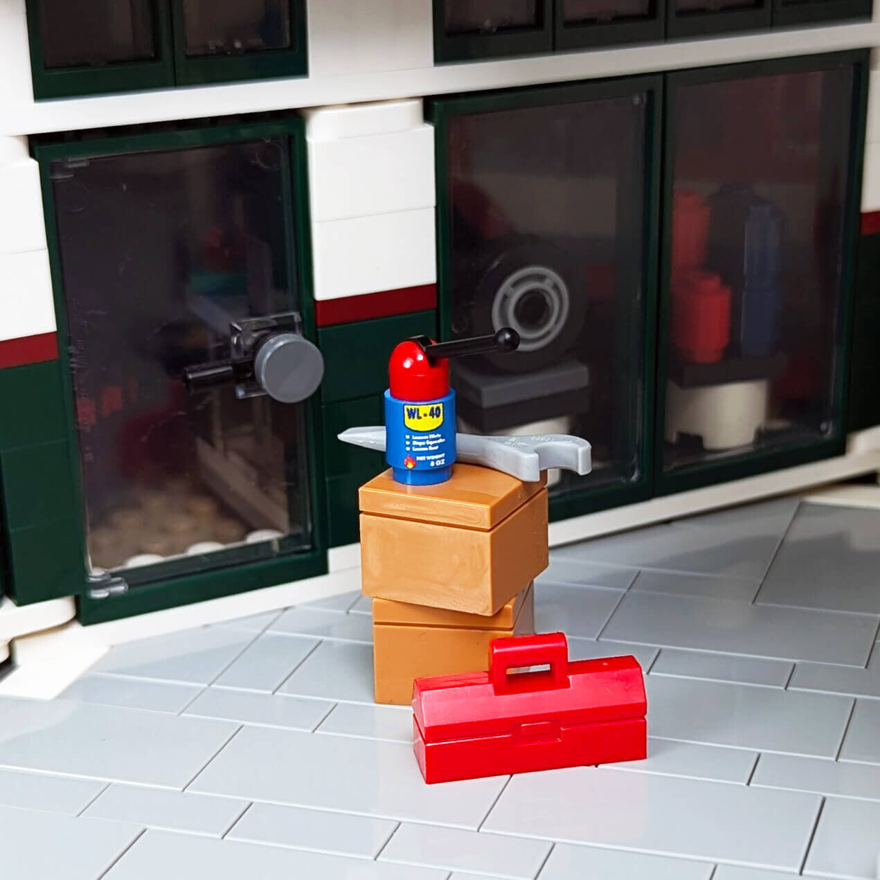 WL-40 Can - Fix Those Squeaky Studs - Minifig Scale - Custom Printed - Made Using LEGO® Parts