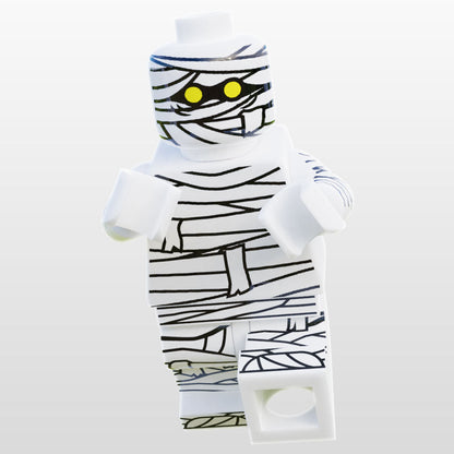 Halloween Mummy Minifig made using LEGO parts