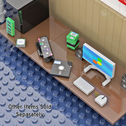 Floppy Disk Green - Retro Desktop Computer Minifig Accessory - Custom Printed - Made Using LEGO® Parts