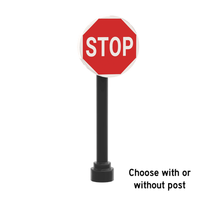 Stop Sign - Printed 2x2 Tile - Made Using LEGO® Parts
