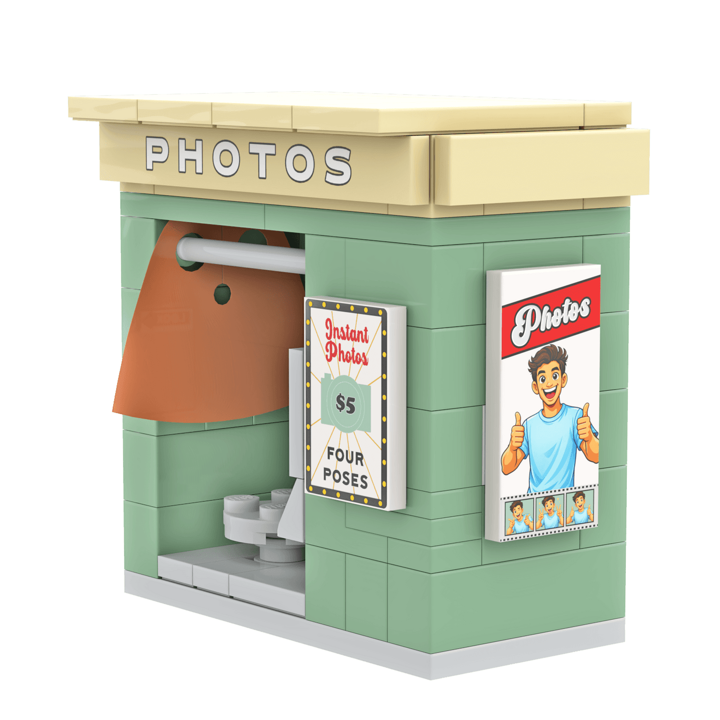 Photo Booth - Fair Ground - Selfie Booth - Fun - Custom Set - Made Using LEGO® Parts