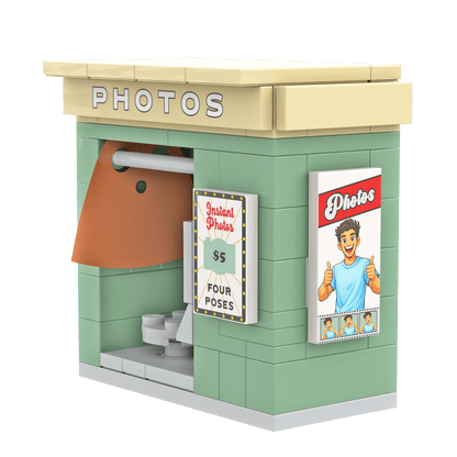 Photo Booth - Fair Ground - Selfie Booth - Fun - Custom Set - Made Using LEGO® Parts