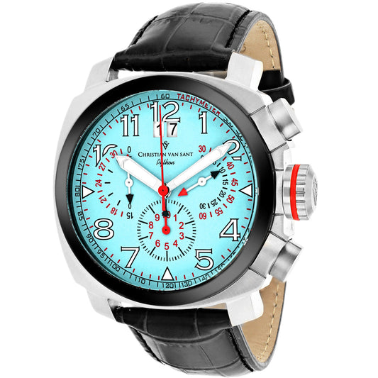 Christian Van Sant Men's Grand Python Blue Dial Watch - CV3AU10 by Balec Group