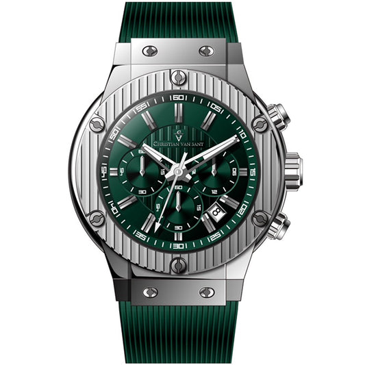 Christian Van Sant Men's Monarchy Green Dial Watch - CV8143 by Balec Group