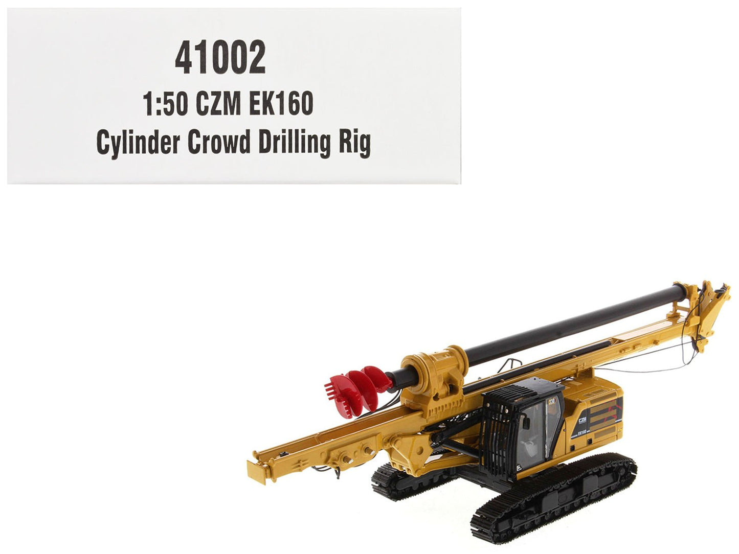 CZM EK160 Cylinder Crowd Drilling Rig Yellow "High Line" Series 1/50 Diecast Model by Diecast Masters  free shipping USA